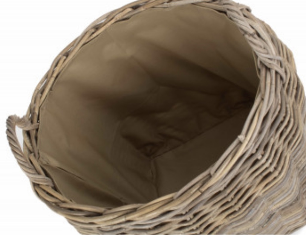 Amphora Rattan Log Basket With Cordura Lining