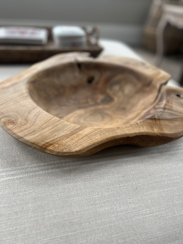 Root Ball Teak Wood Bowl (Medium)