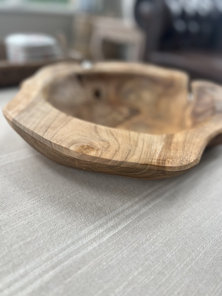 Root Ball Teak Wood Bowl (Medium)