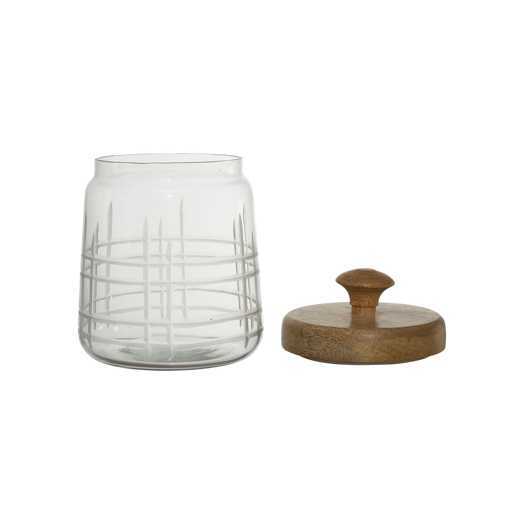 Engraved Jar with Airtight Lid (Small)