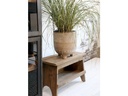 Wooden Bench with Shelf