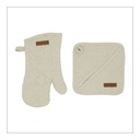 Oven Glove & Pot Holder Set - Natural