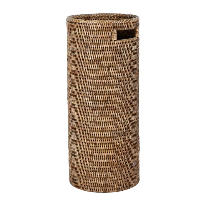 French Colonial Stained Rattan Umbrella Stand