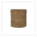 French Colonial Stained Rattan Basket/Planter