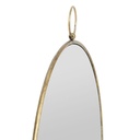 Round Mirror on Hook - Gold