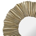 Pleated Champagne Metal Mirror