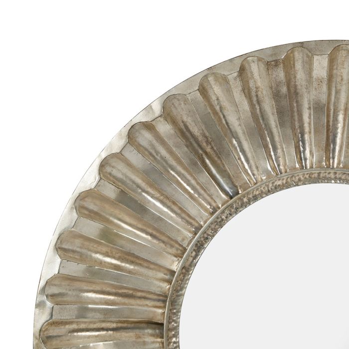 Textured Champagne Metal Mirror