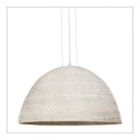 Liane Whitewashed Rattan Pendant Light