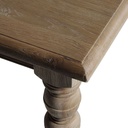 French Natural Oak Dining Table - extendable