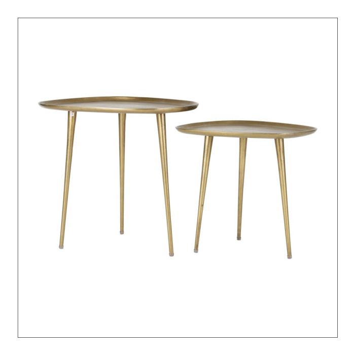 Set of two Gold Side Tables