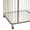 Gold and Mirrored Glass Bar Trolley