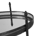 Mignonne Bronze and Mirrored Glass Bar Trolley