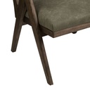 Khaki Green Bergere Lounge Chair