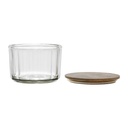 Glass Biscuit Jar with Mango Wood Lid