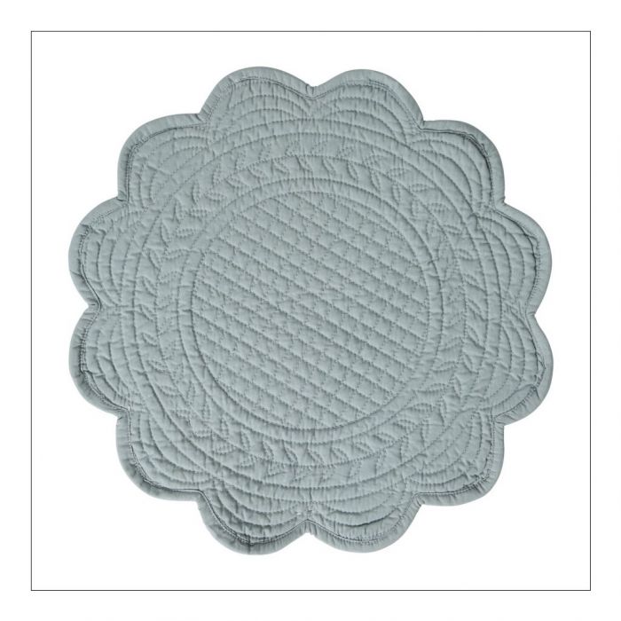 Round Padded Placemat - Sea Green - Set of 6