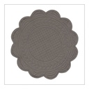 Round Padded Placemat - Chocolate - Set of 6