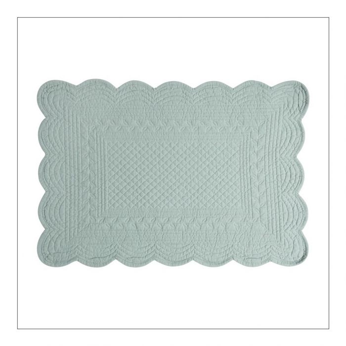 Rectangular Padded Placemat - Sea Green - Set of 6