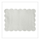 Rectangular Padded Placemat - Light Grey - Set of 6