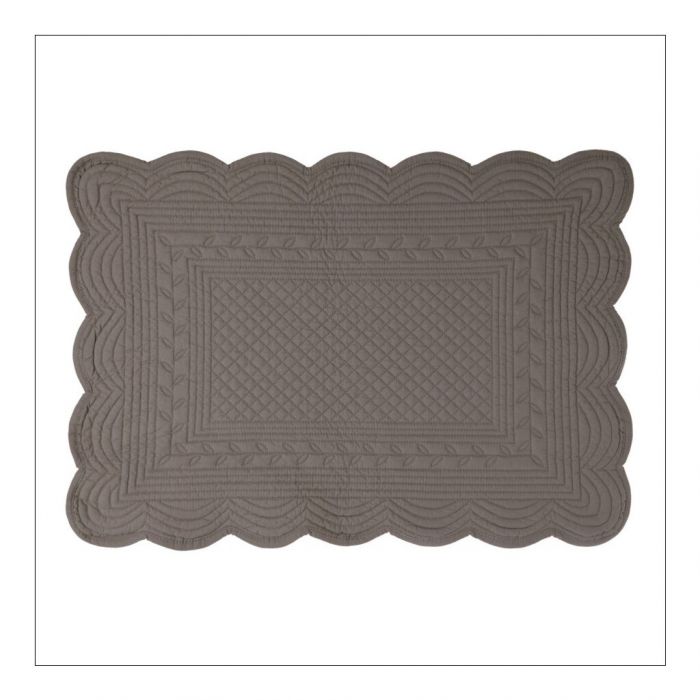 Rectangular Padded Placemat - Chocolate - Set of 6