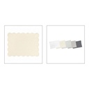 Rectangular Padded Placemat - Ivory - Set of 6