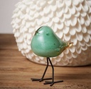 Tobi Decorative Glass Bird - Seagreen