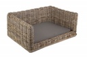 Luxury Rattan Dog Sofa Bed - Medium