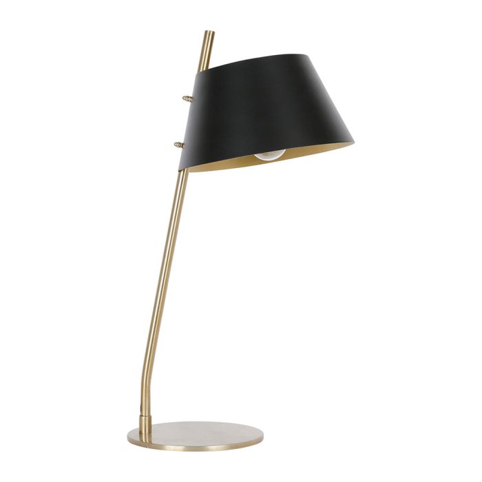 Brass and Black Desk Lamp