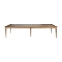 French Natural Oak Dining Table - extendable