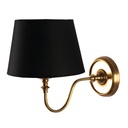 Gold Wall Lamp with Round Back Plate
