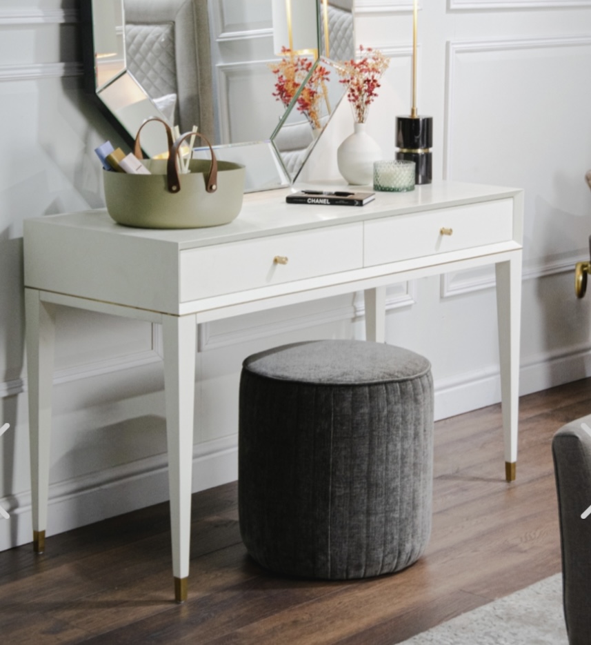 Bayeux White Dressing Table/Console Table