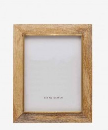 Natural Wood with Gold Trim Frame - S