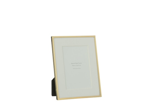 Slim Gold Frame Mounted Photo Frame - 6x4 photo