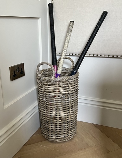 Round Rattan Umbrella Basket - see description