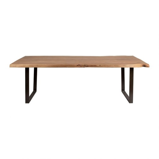 Acacia Wood and Iron Dining Table 200cm