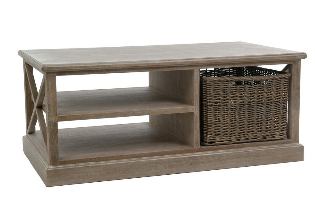 Coffee Table with Baskets