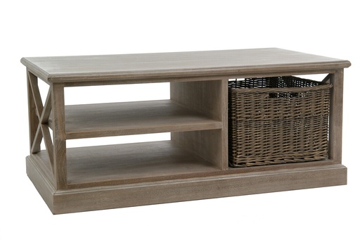 Coffee Table with Baskets 