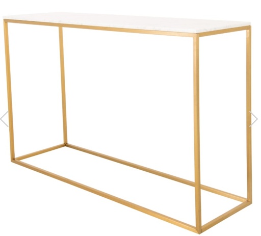 Gold And White Console Table 