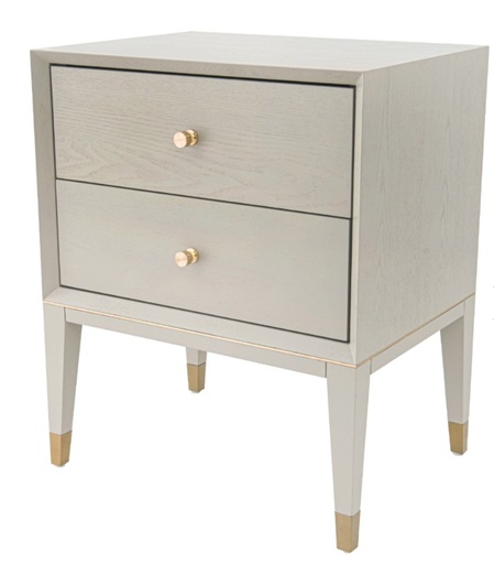 Bayeux White Bedside Table