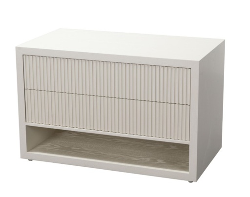 Marans 2 Drawer Wide Side Table
