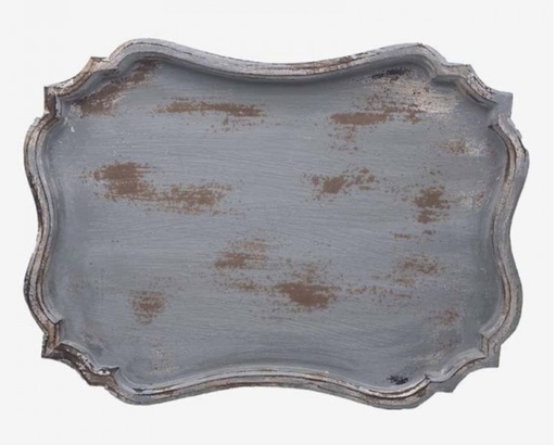 [2622442 qq] Provençal style distressed wooden tray