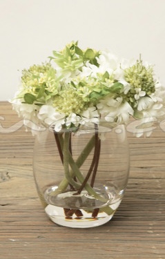 White and Green small floral arrangement